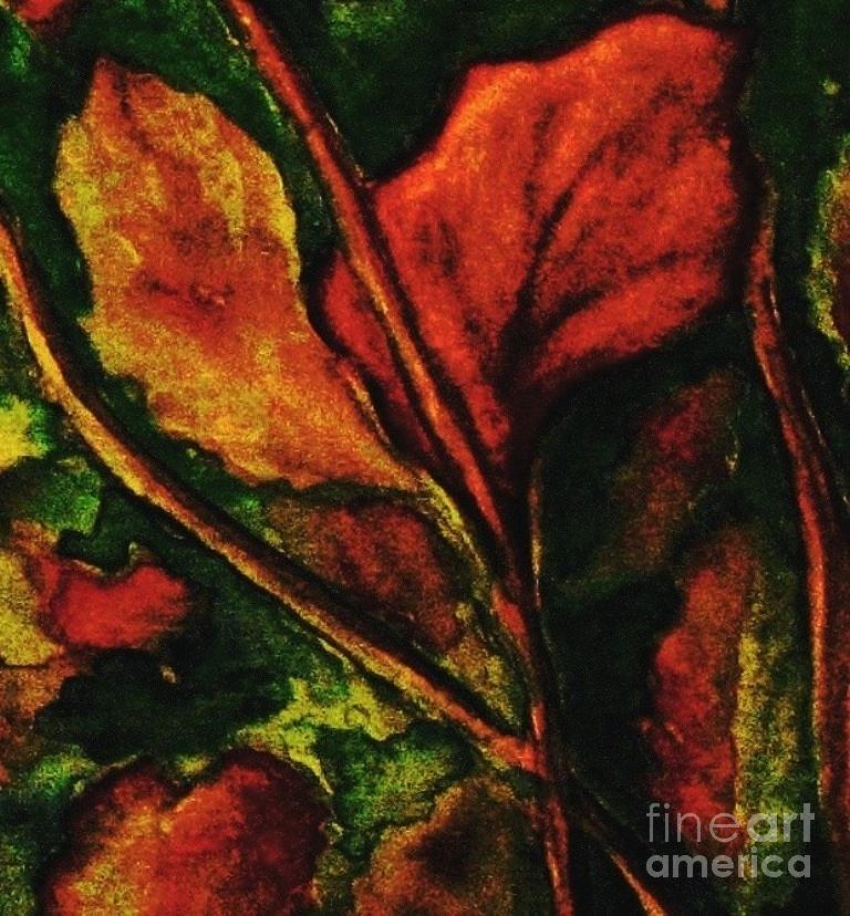 Fall Leaves 2 Painting by Hazel Holland