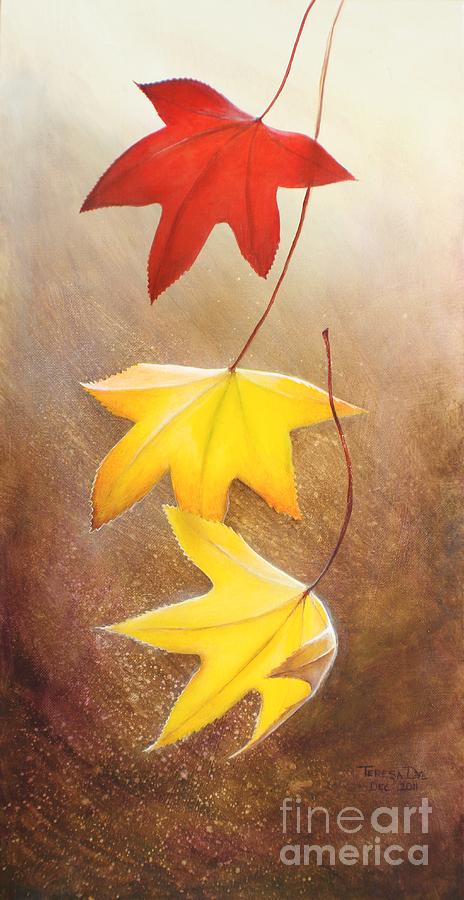 Fall Painting - Fall Leaves 2 by Teresa Wadman