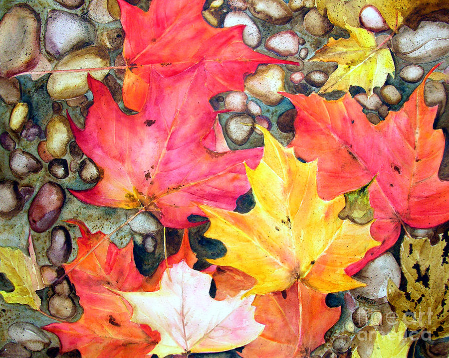 Fall Painting - Fall Leaves by Elizabeth  McRorie