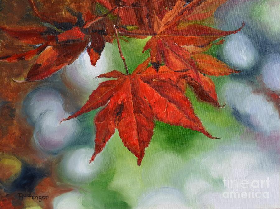 Fall Painting - Fall Leaves by Lori Pittenger
