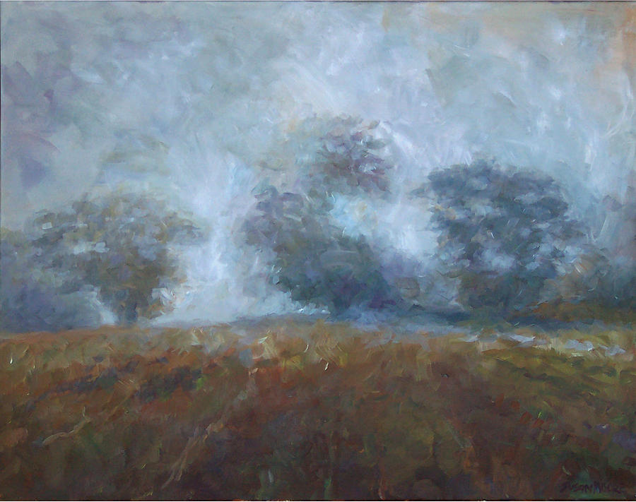 Fall Mist Painting by Susan Moore