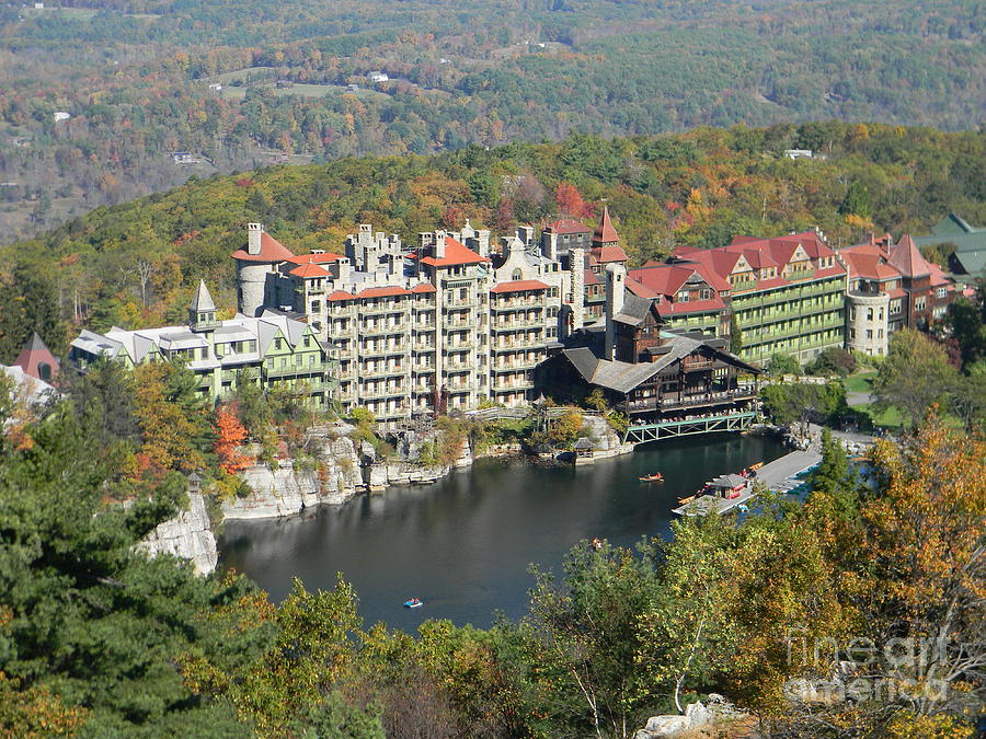 Fall Photograph - Fall Mohonk Mountain House by Timothy Curtin