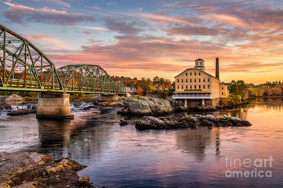 Androscoggin Photograph - Fall Morning Across from the Bowdoin Mill by Benjamin Williamson Androscoggin Photograph - Fall Morning Across from the Bowdoin Mill by Benjamin Williamson
