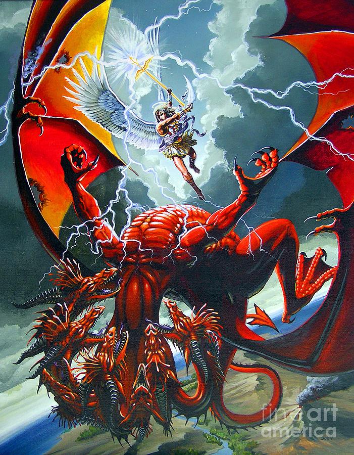 Fall of the Hydra Painting by Stanley Morrison