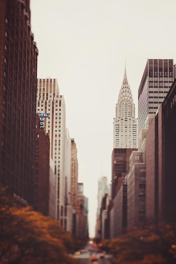 Chrysler Building Photograph - Fall on 42nd Street by Irene Suchocki