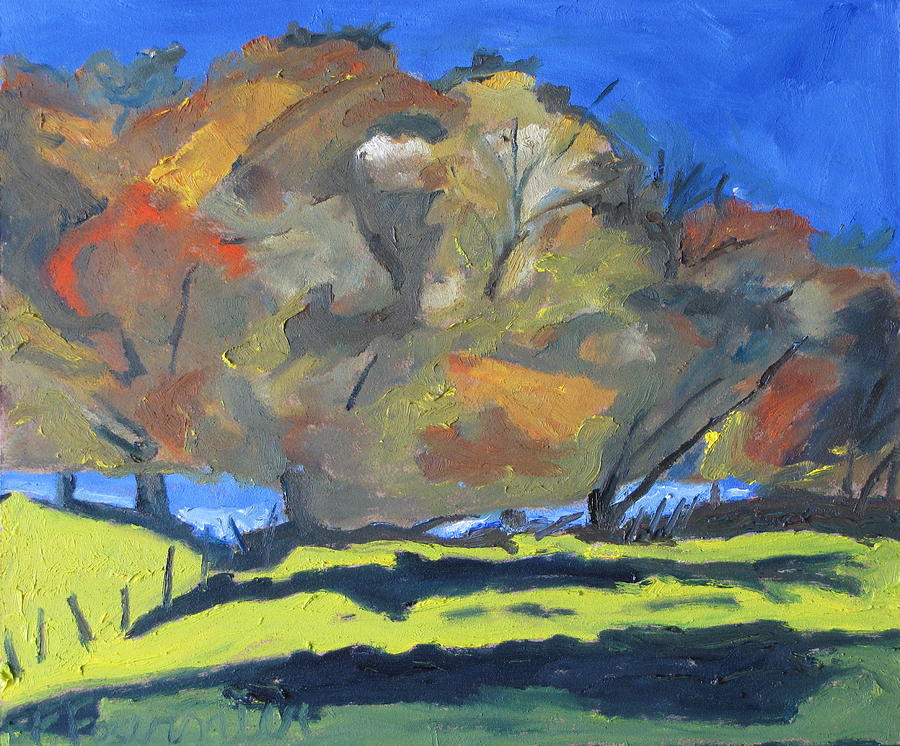 Impressionism Painting - Fall On A Blue Sky by Francois Fournier