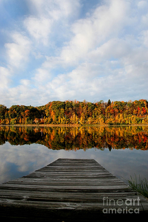Fall on the Lake Photograph by DJ Florek
