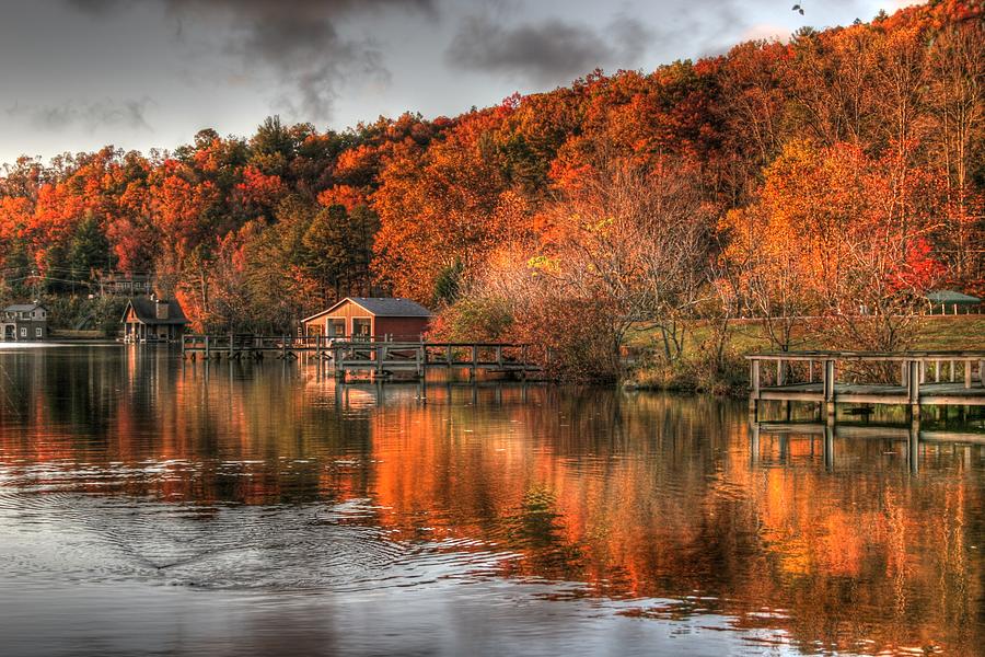 Fall Photograph - Fall on the Lake by Sherry Thorup