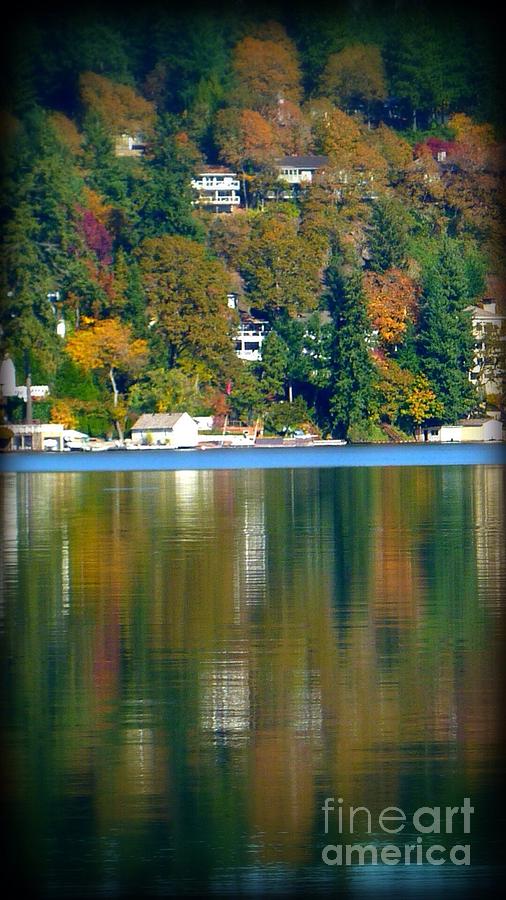 Fall On The Lake Photograph by Susan Garren