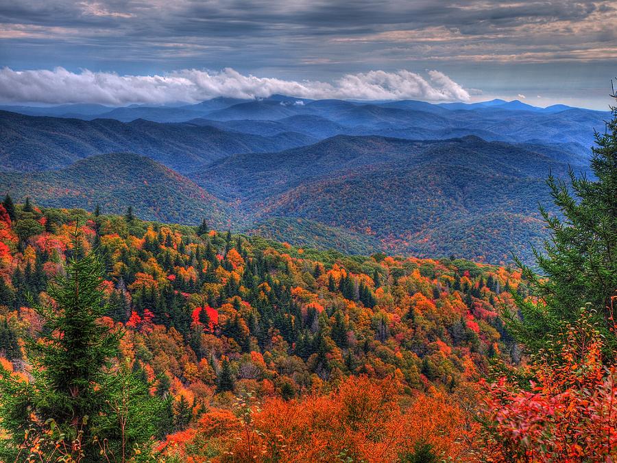 Fall on the Parkway Photograph by Tommy Ogle - Fine Art America