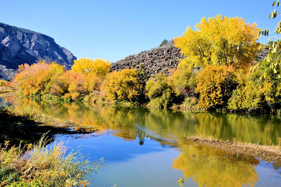 Fall on the Rio Grande Photograph by Jacqui Binford-Bell