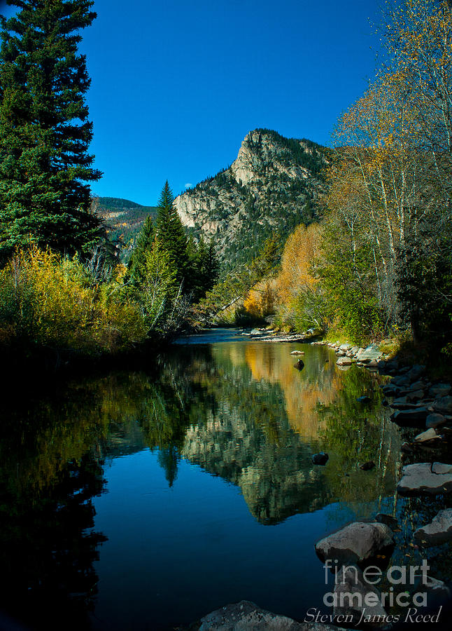 Fall on the River Photograph by Steven Reed