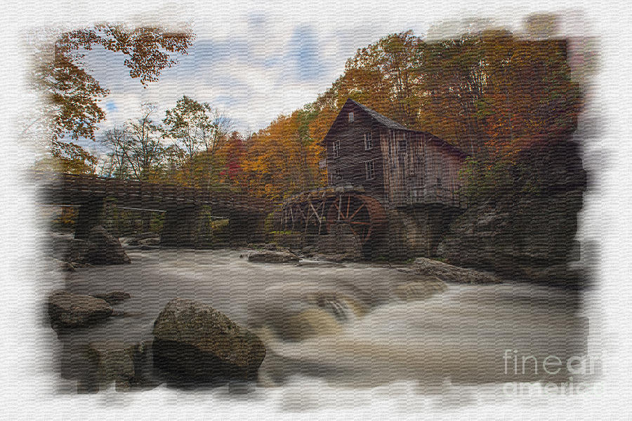 Fall picture of Grist Mill from across Glade Creek Photograph by Dan Friend