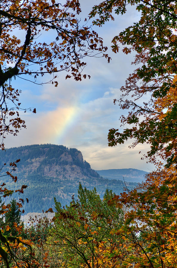 Fall Rainbow Photograph by David Hart