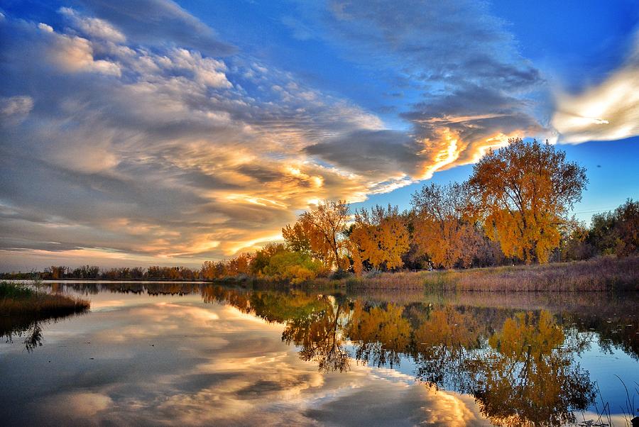 Fall reflection Photograph by Trish Kusal | Fine Art America