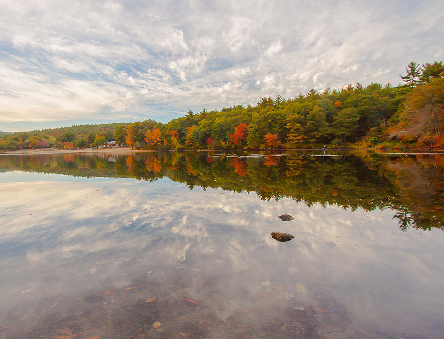 Fall Reflections at the Pond Photograph by Brian MacLean