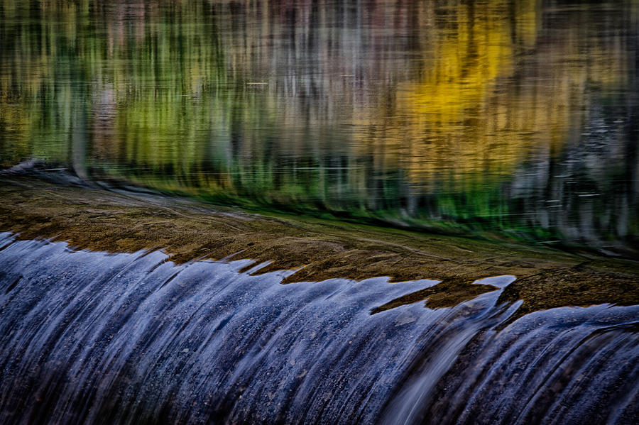 Fall Reflections At Tumwater Spillway Photograph by Robert Woodward