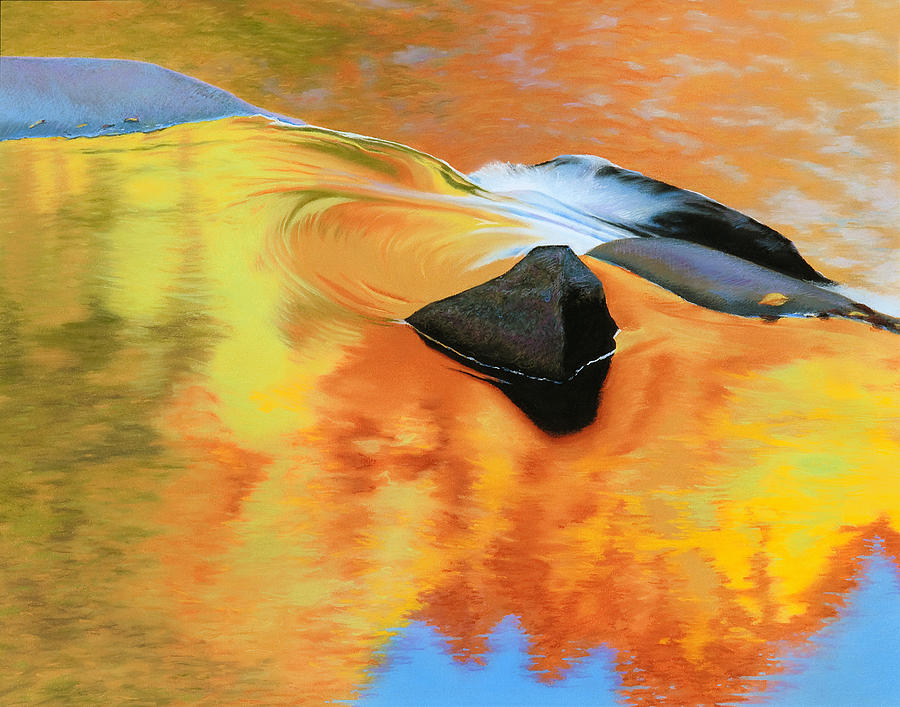 Landscape Pastel - Fall Reflections by Bruce Richardson Landscape Pastel - Fall Reflections by Bruce Richardson