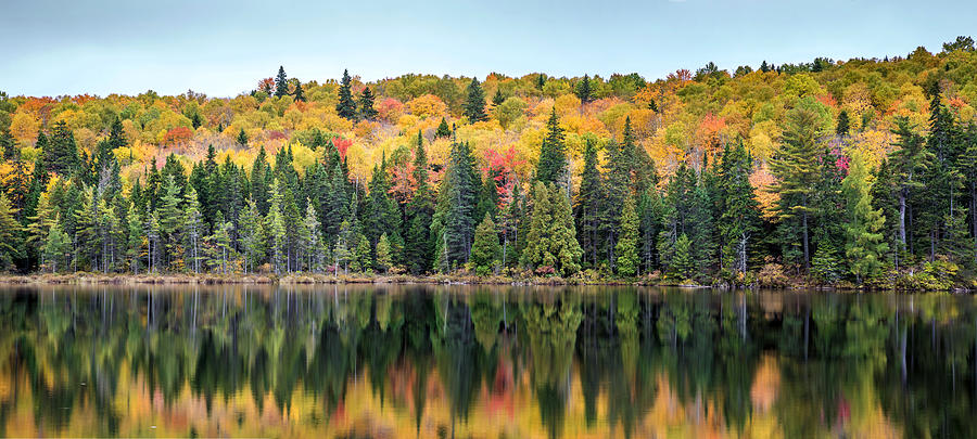 Fall Reflections Panorama Photograph by Pierre Leclerc Photography