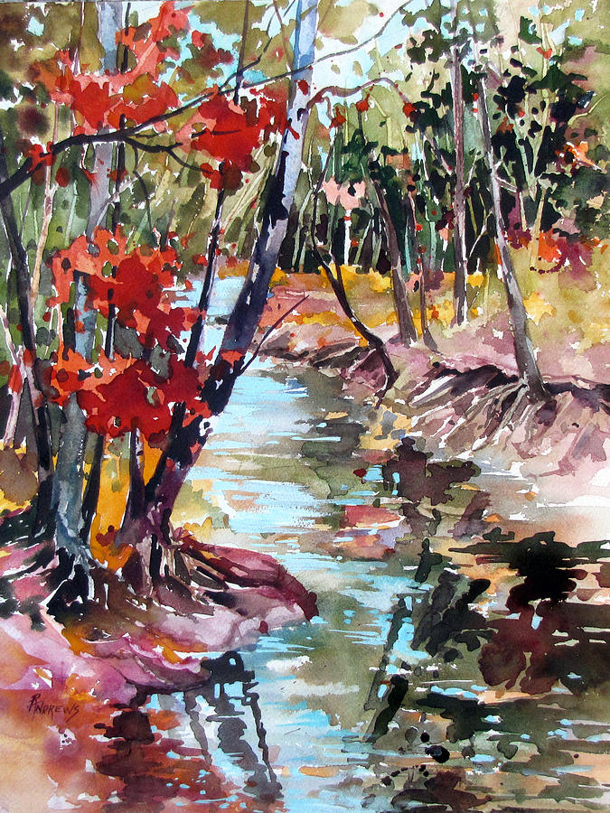 Fall Reflections Painting by Rae Andrews