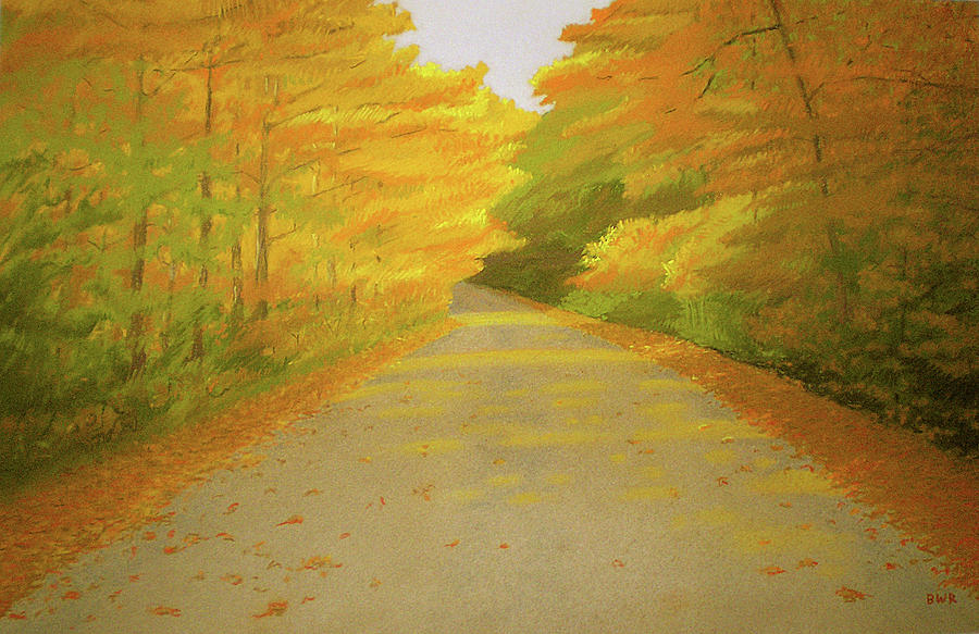 Landscapes Pastel - Fall Road Granby by Bruce Richardson Landscapes Pastel - Fall Road Granby by Bruce Richardson