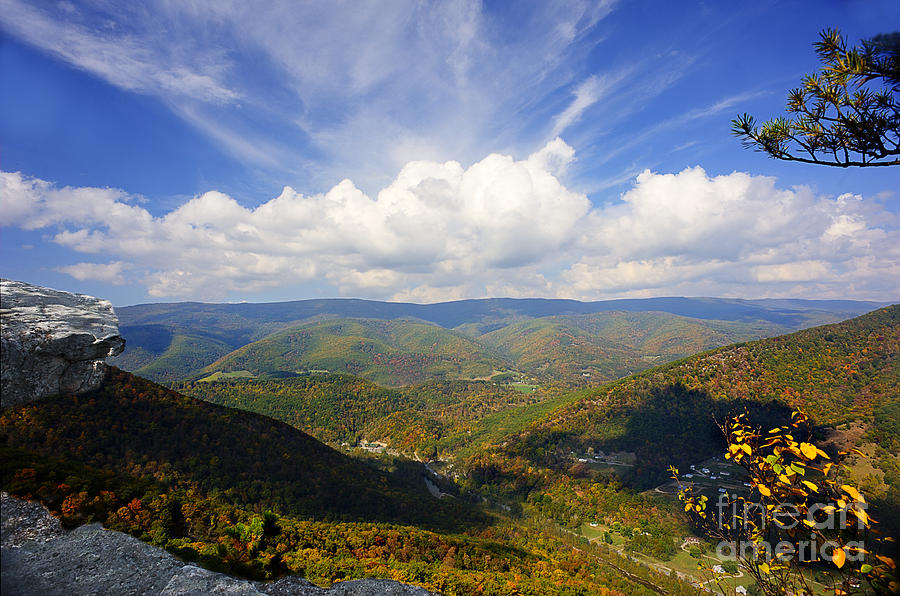Fall scene from North Fork Mountain Photograph by Dan Friend