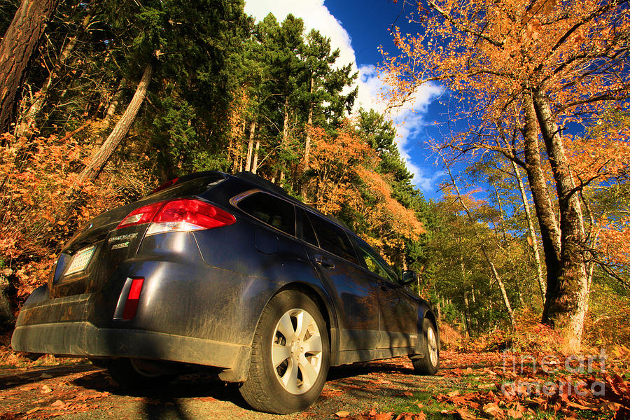 Fall Subaru Photograph by Adam Jewell