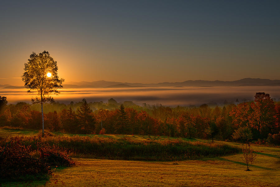 Fall Sunrise in Vermont Photograph by Jim Boardman