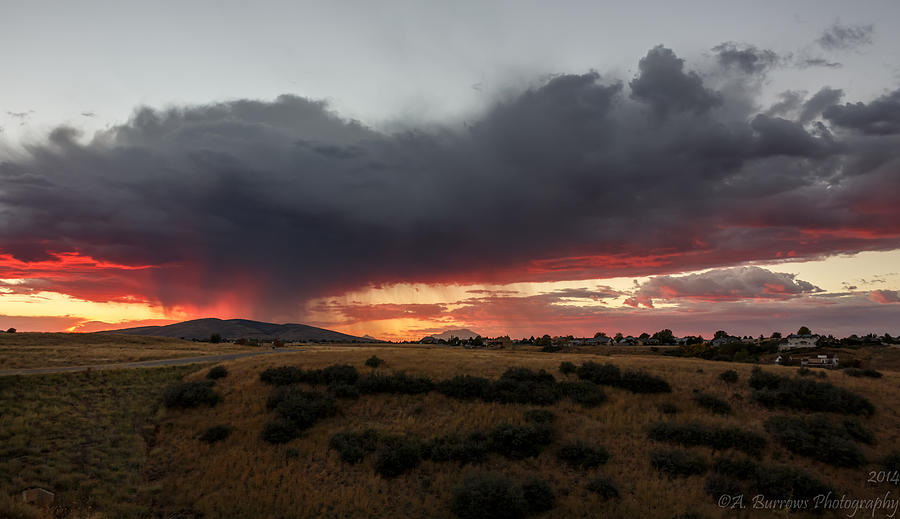 Fall Sunset Rains Photograph by Aaron Burrows