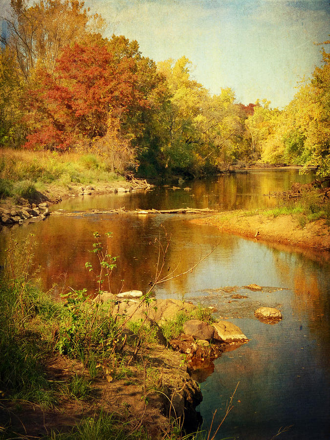 Fall Time at Rum River Photograph by Lucinda Walter