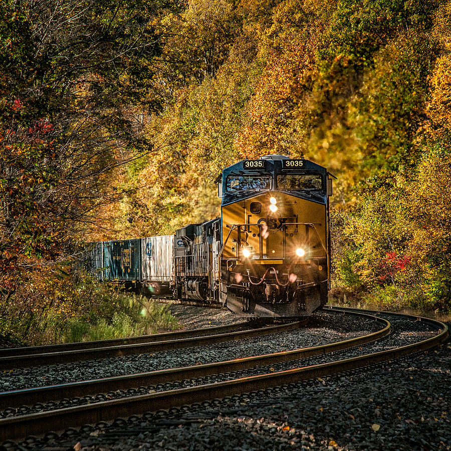 Fall Train Photograph by Fred LeBlanc