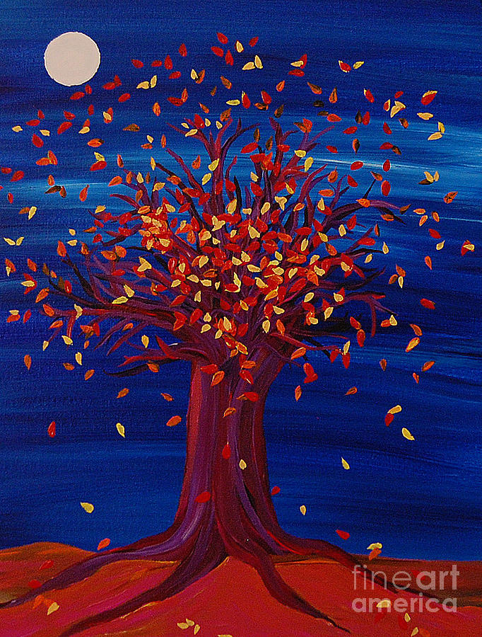Fall Tree Fantasy by jrr Painting by First Star Art