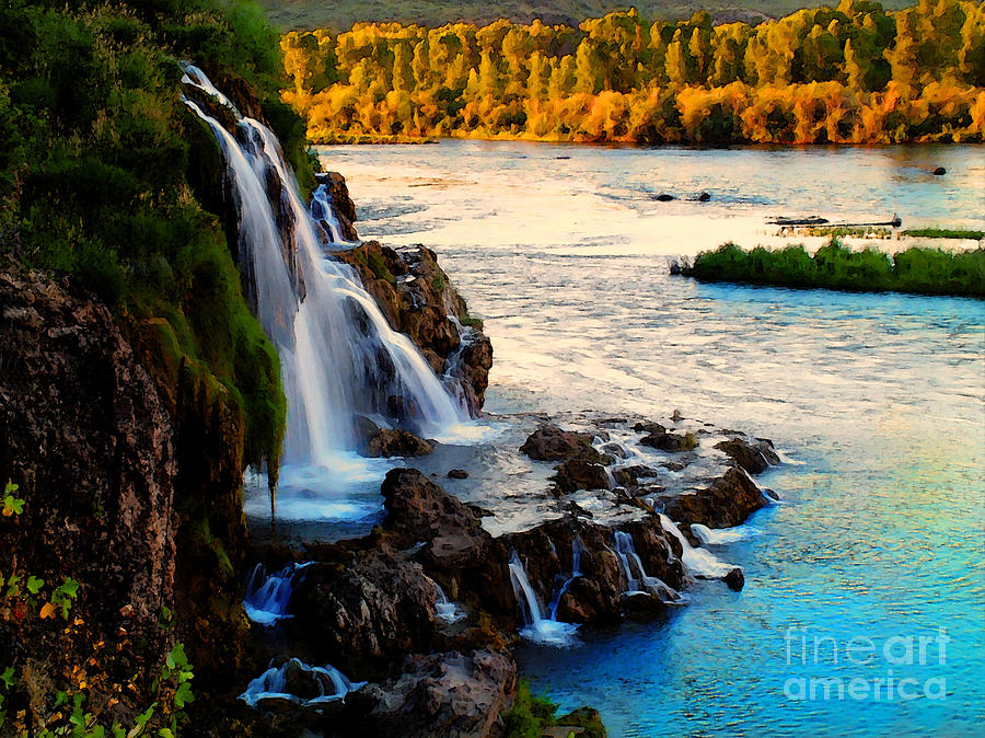 Fall Waterfall Photograph by Lane Erickson