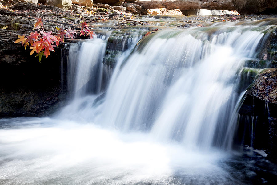 Fall Waterfall Photograph by Robert Camp