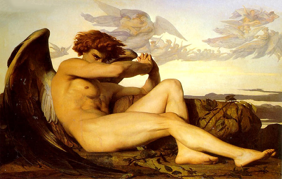 Fallen Angel  Painting by Alexandre Cabanel