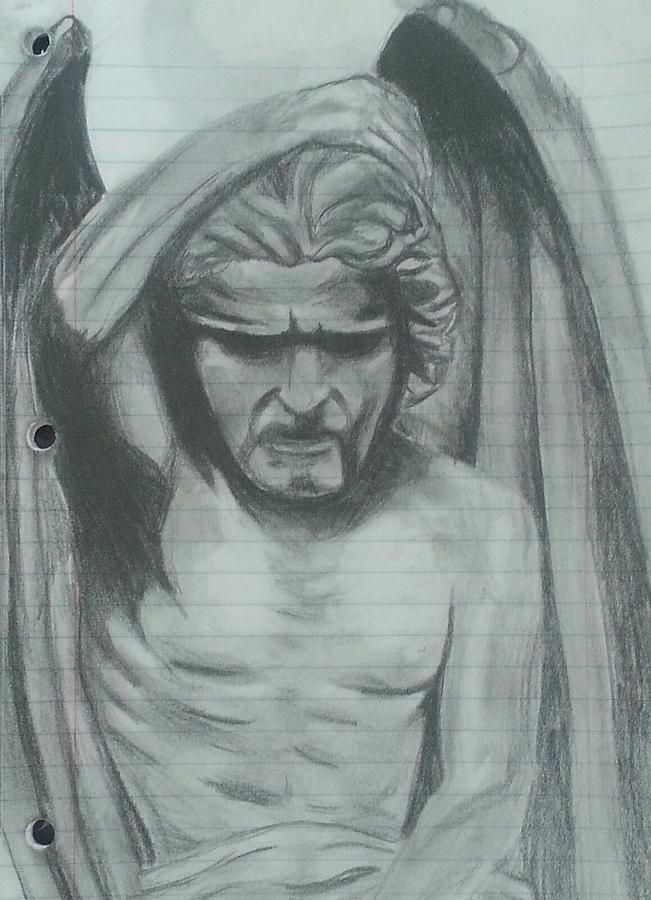 Fallen angel Drawing by Jacob Garza - Pixels
