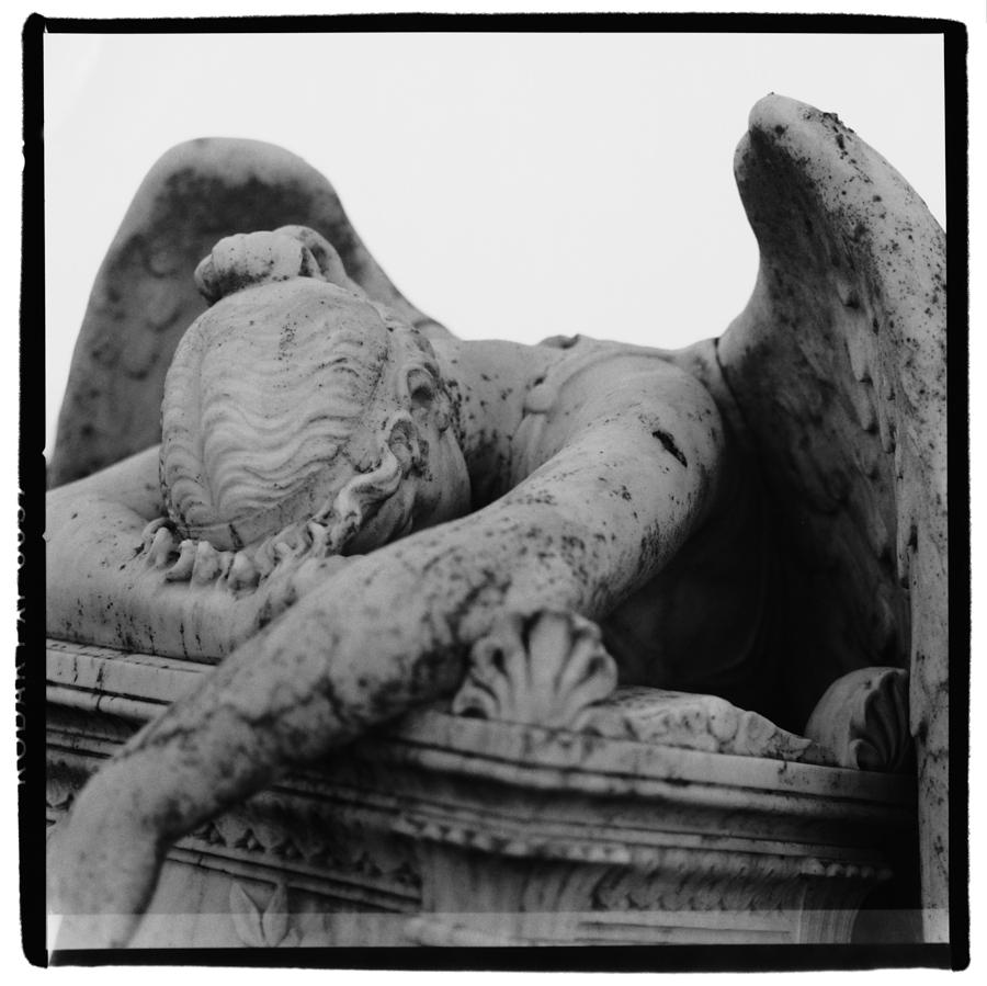 Fallen Angel Statue -- Detail Photograph by Kim Steele