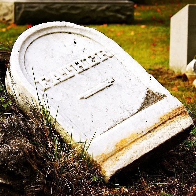 Cemetery Photograph - Fallen Father by Justin Connor