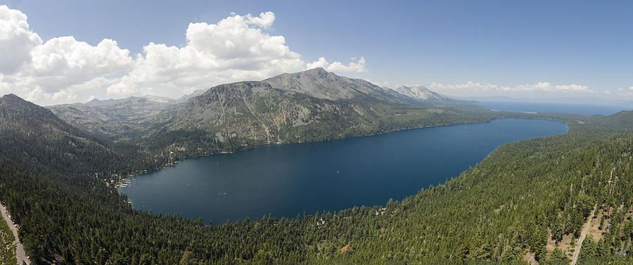 Fallen Leaf Lake Panorama Photograph by David Levy