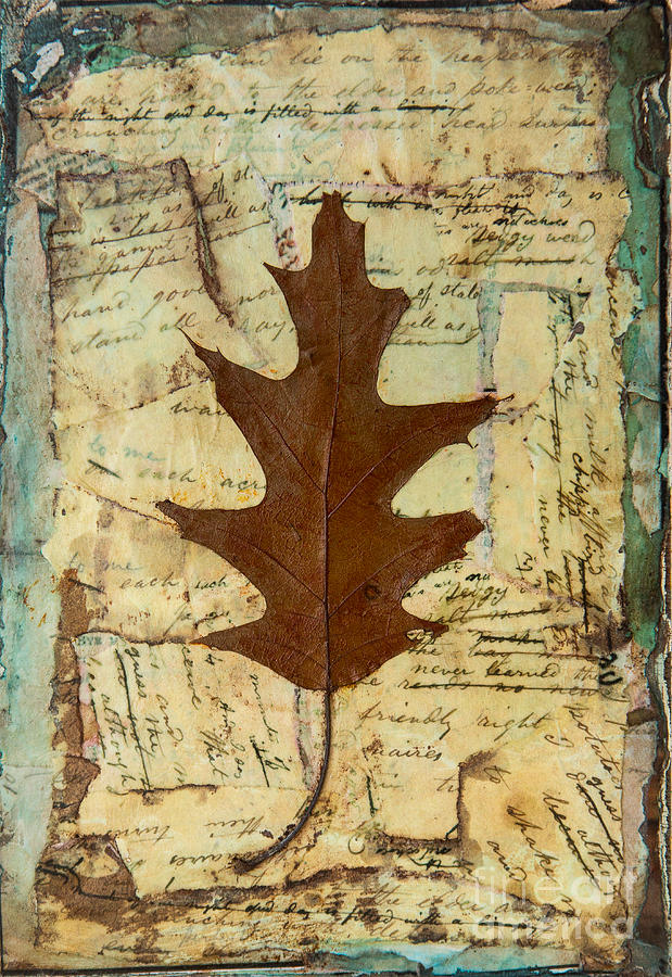 Nature Painting - Fallen Leaf three by Sandra Dawson