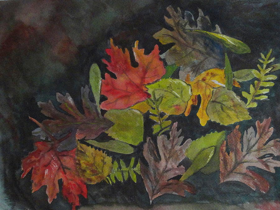 Fallen Leaves Painting by Betty-Anne McDonald
