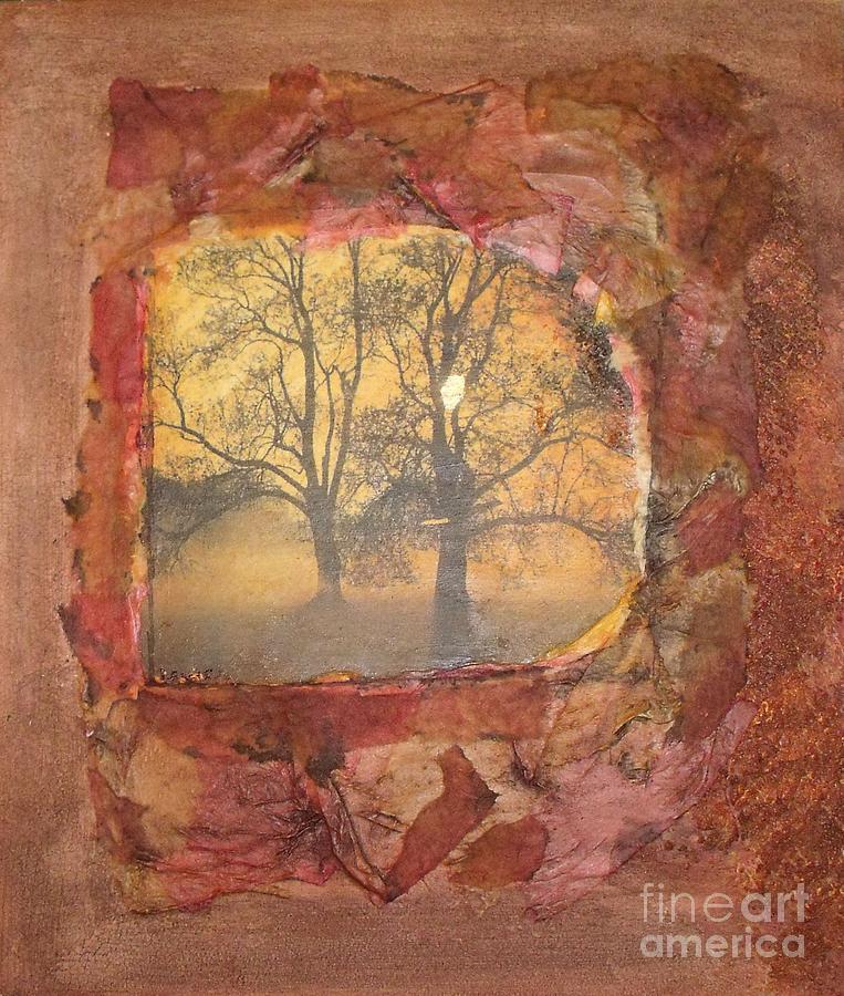Tree Mixed Media - Fallen Leaves by Leslie Jennings