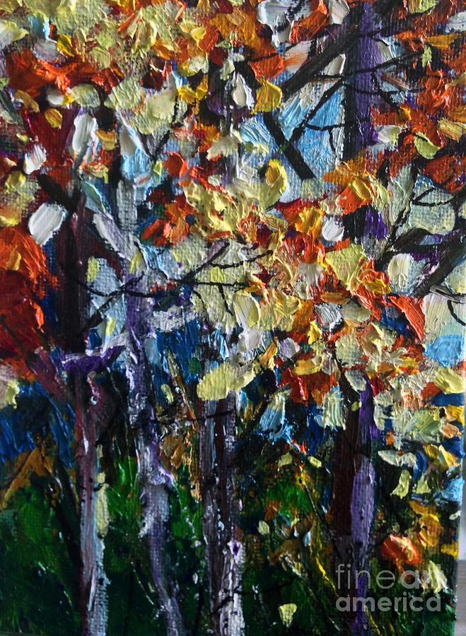 Fallen Leaves Painting by Sherry Harradence