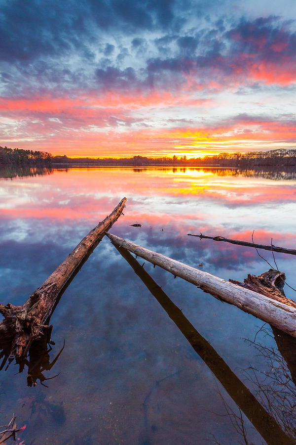 Fallen Sunset Photograph by Bryan Bzdula