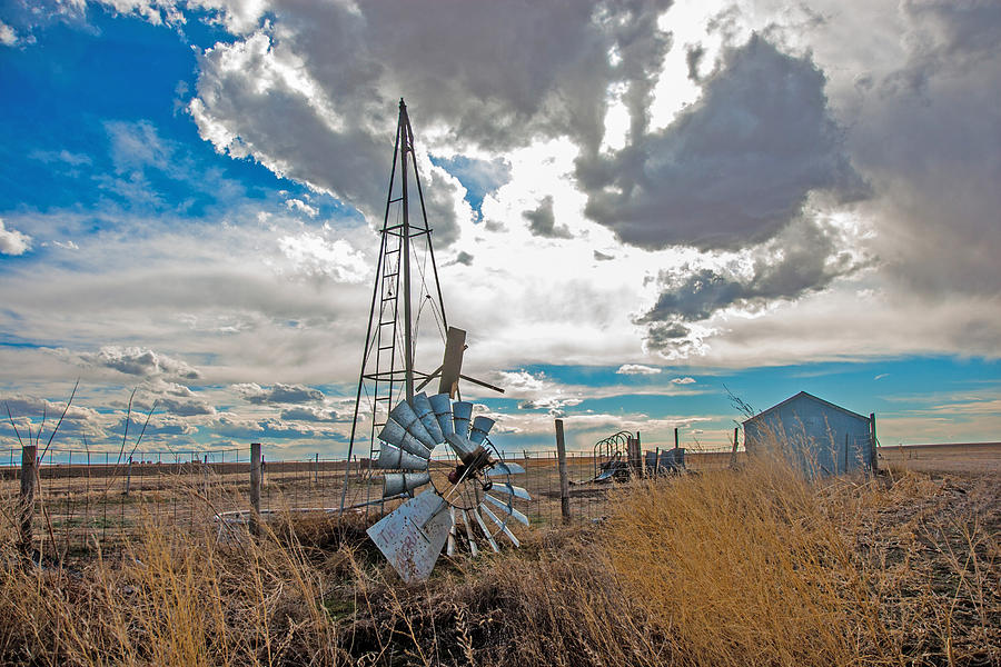 Fallen Windmill Photograph by Shirley Heier