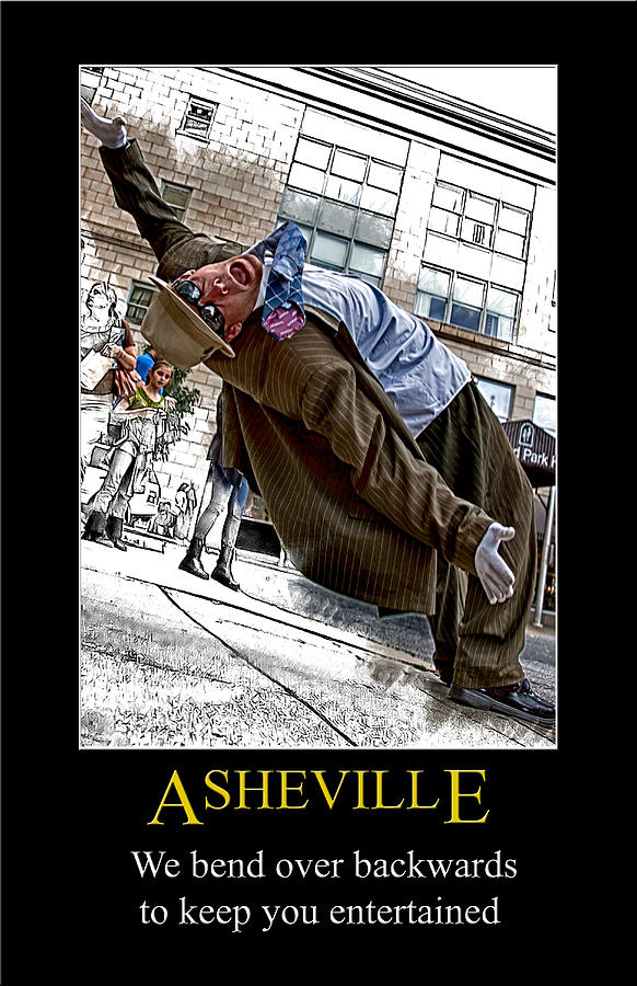 Falling for Asheville Poster Digital Art by John Haldane
