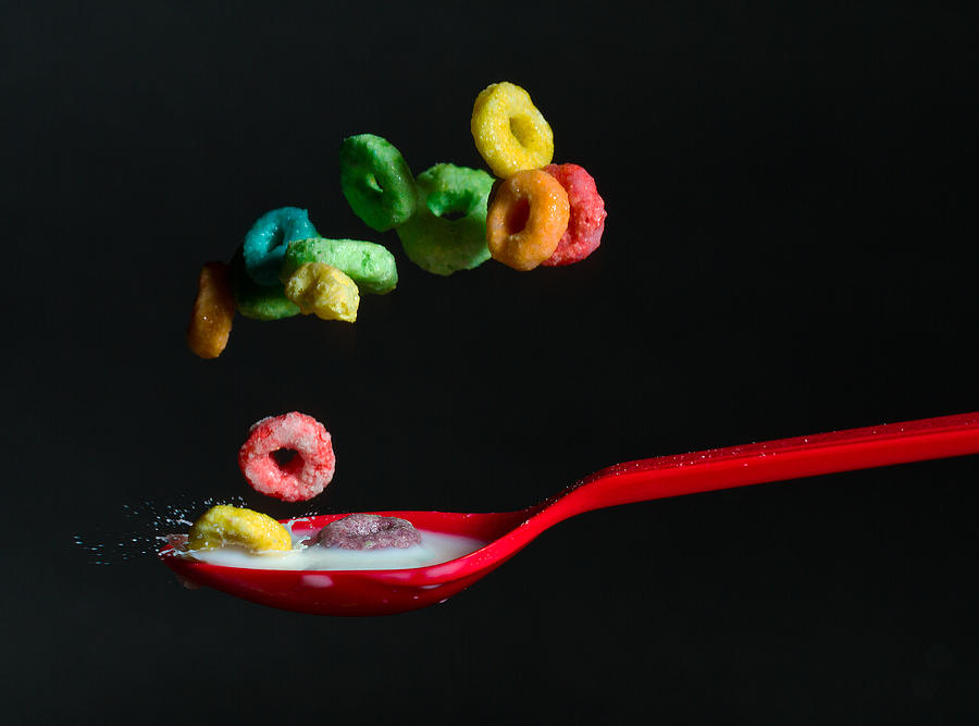 Falling Fruit Loops Photograph by John Hoey