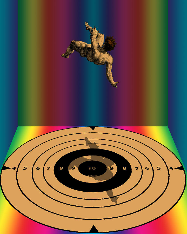 Falling Man Digital Art by Eric Edelman