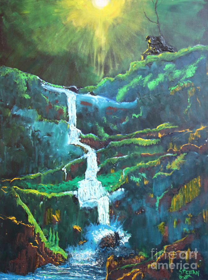 Falling To Grace Painting by Stefan Duncan
