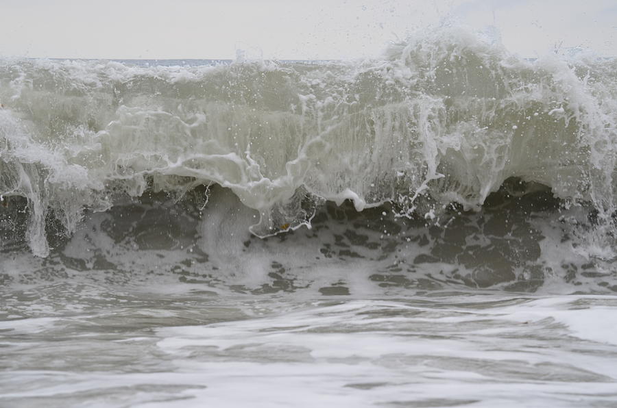 Beach Photograph - Falling Wave by Autumn Reynolds